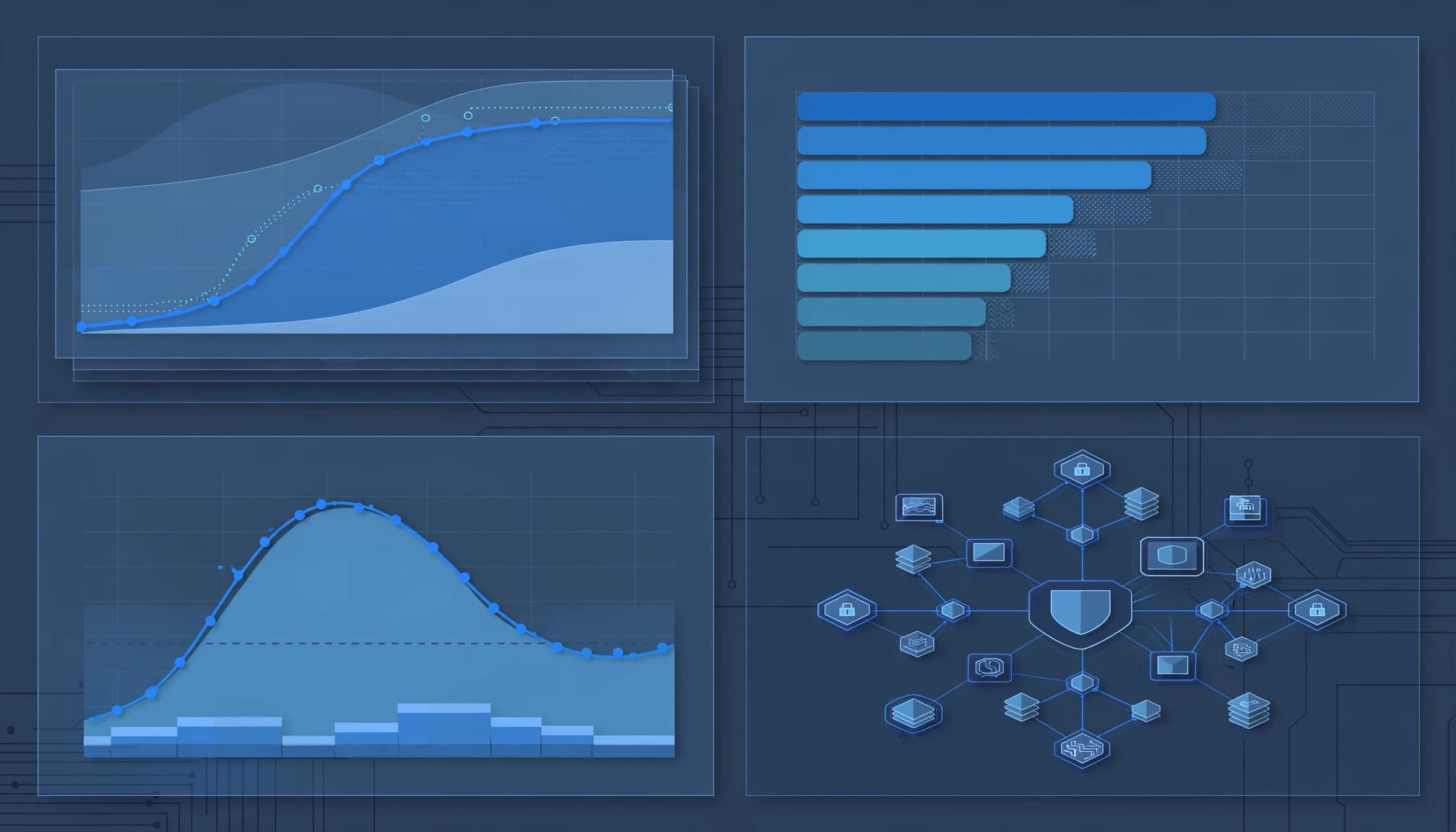 Dashboard showing staffing demand, AI credit usage, and governance controls.