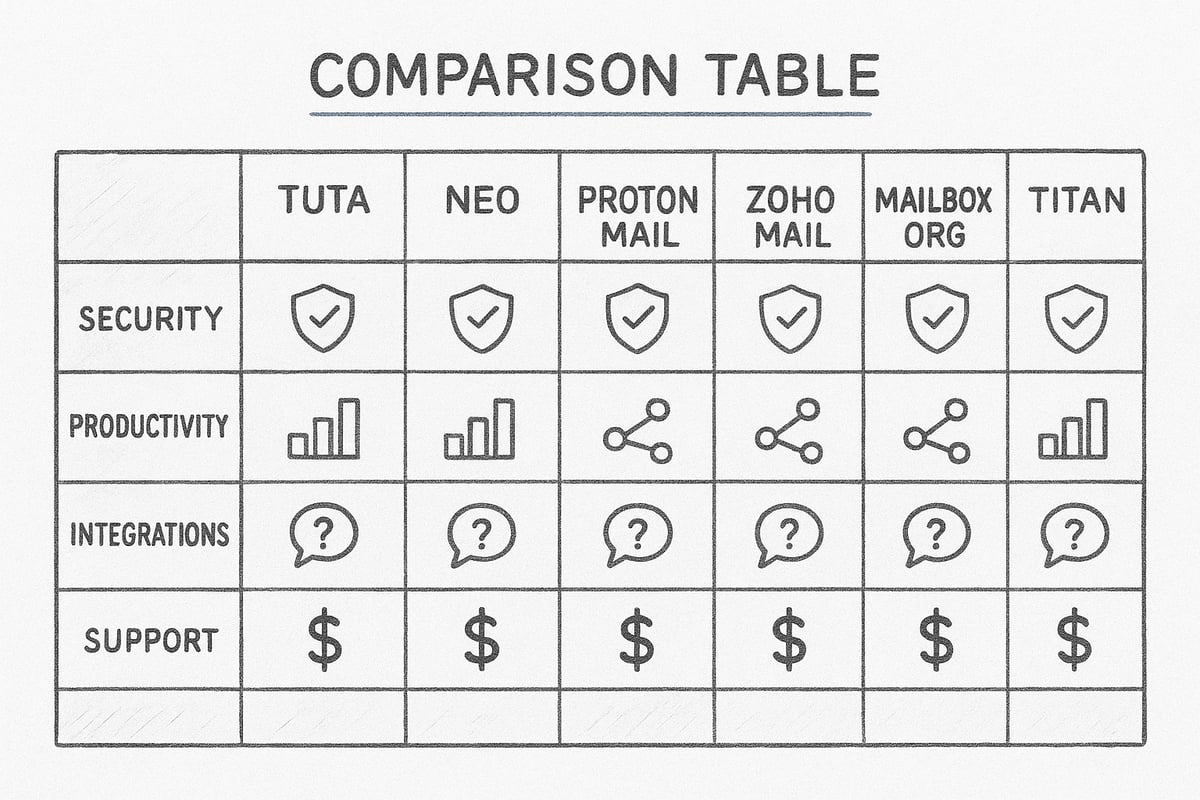 Comparing Top Paid Email Providers for 2026