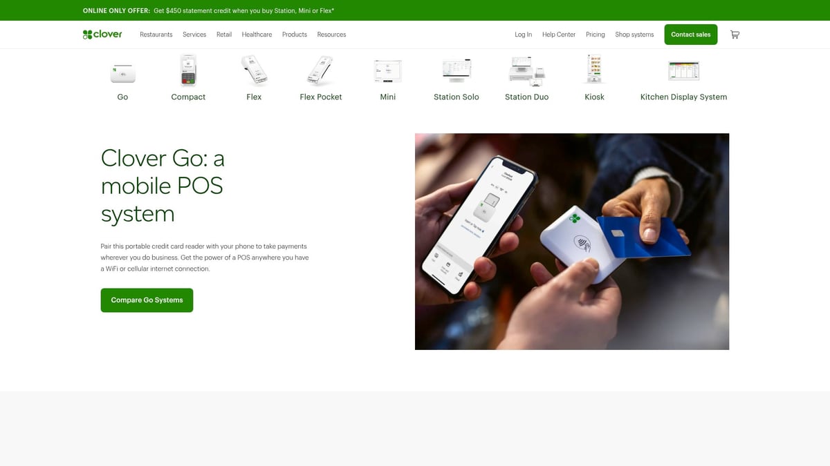 Top 7 Best Mobile Credit Card Processing Solutions 2026 - Clover Go
