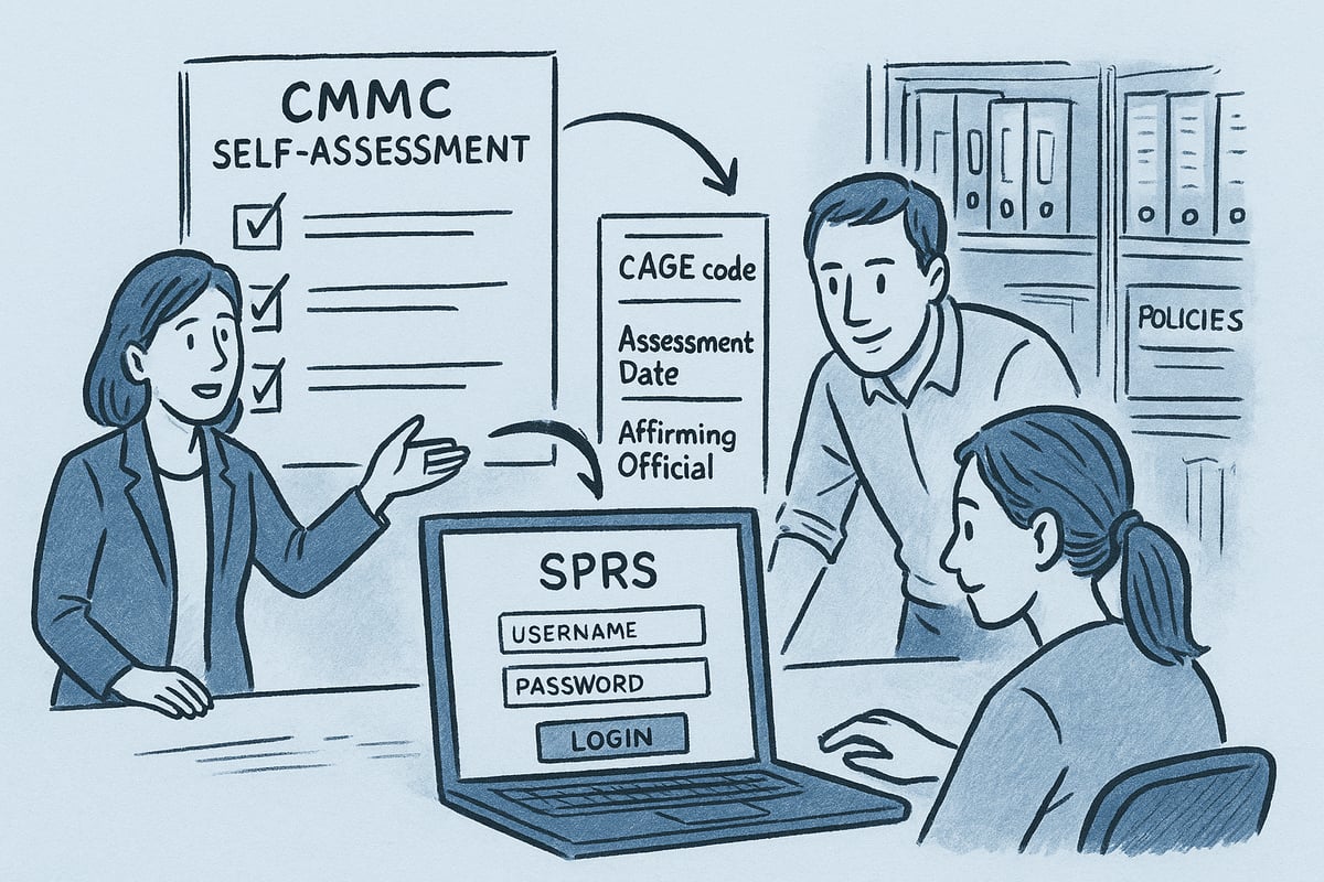 Reporting CMMC Self-Assessment Results to the DoD (SPRS)
